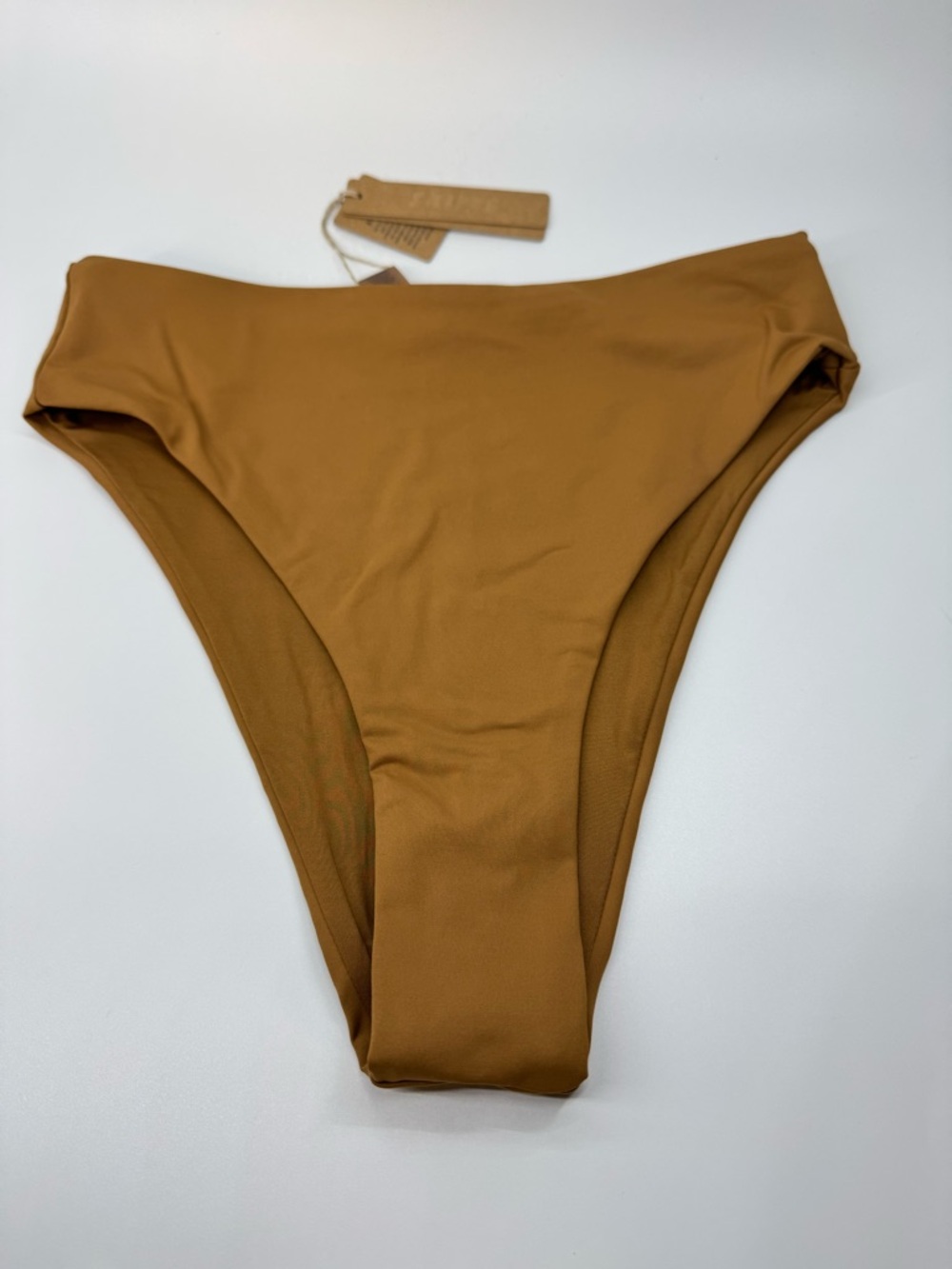 Skims Recycled Swim Mid Waist Bottom Almond Small NWT